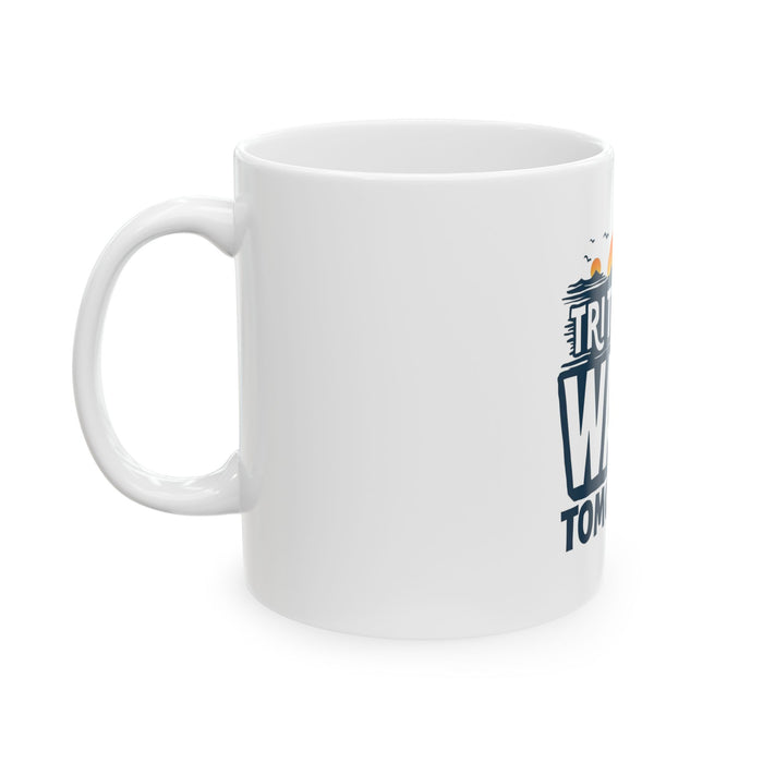 11oz & 15oz Ceramic Coffee Mug (C-Handle) - detail view