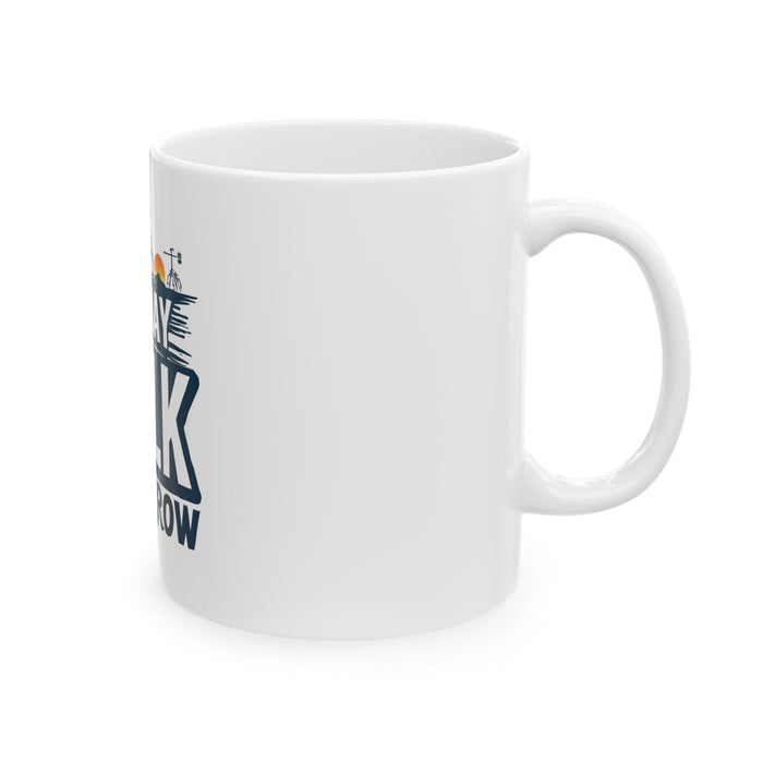 11oz & 15oz Ceramic Coffee Mug (C-Handle) - lifestyle view