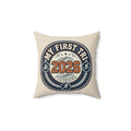 2026 My First Tri Finisher Throw Pillow – Triathlon Keepsake Decor