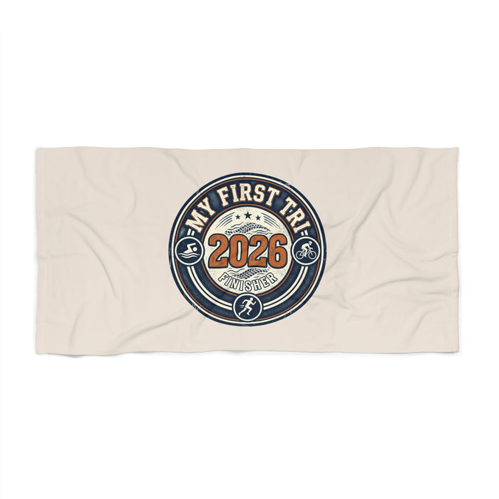 2026 My First Triathlon Beach Towel – Triathlete Finishers Souvenir
