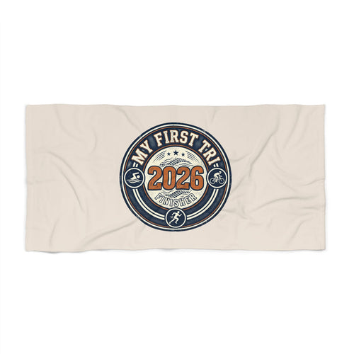 2026 My First Triathlon Beach Towel – Triathlete Finishers Souvenir