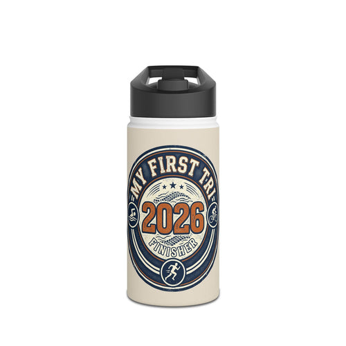 2026 My First Triathlon Finisher Stainless Steel Water Bottle
