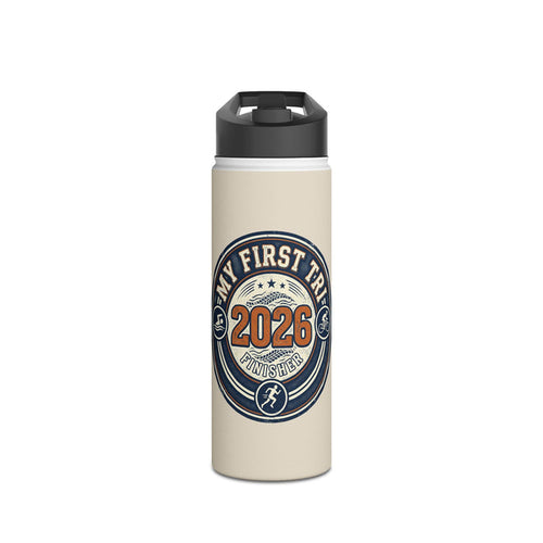 2026 My First Triathlon Finisher Stainless Steel Water Bottle