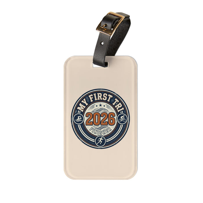 2026 My First Trip Luggage Tag — Vintage Travel ID Tag for New Trave