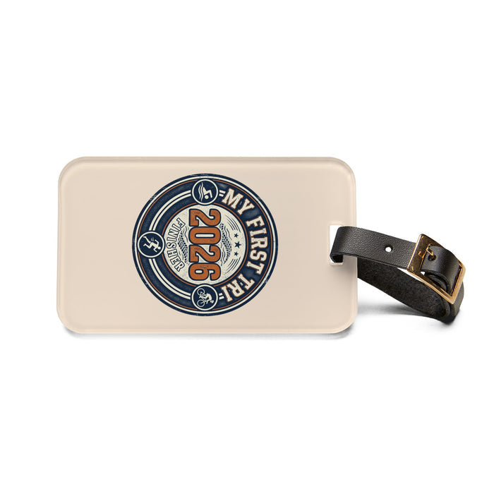 2026 My First Trip Luggage Tag — Vintage Travel ID Tag for New Trave