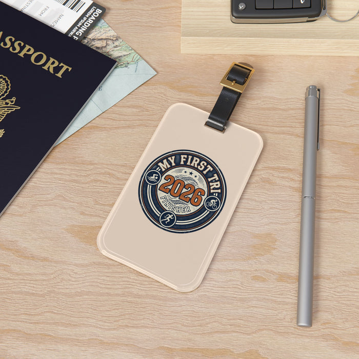 2026 My First Trip Luggage Tag — Vintage Travel ID Tag for New Trave