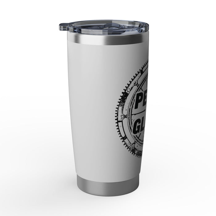 20oz Stainless Steel Double-Wall Cycling Tumbler - Mug - size chart