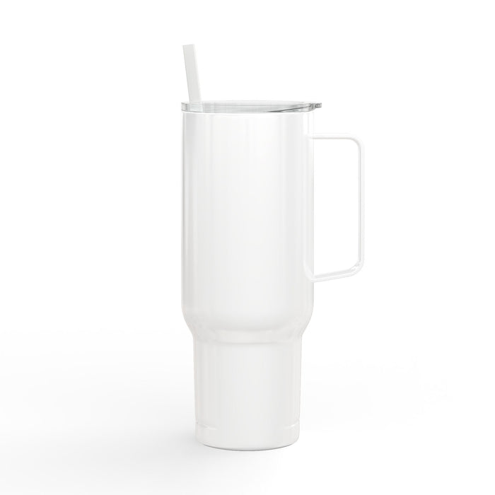 40oz Insulated Stainless Steel Tumbler with Lid & Straw - Mug - lifestyle view