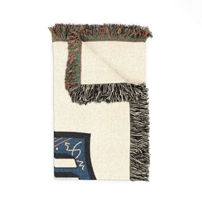 52"x37" Woven Cotton Blanket for Triathlon - Home Decor - detail view