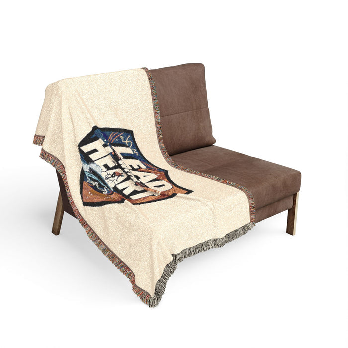 52"x37" Woven Cotton Blanket for Triathlon - Home Decor - lifestyle view