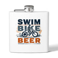 6oz Stainless Steel Triathlon Flask - Mug