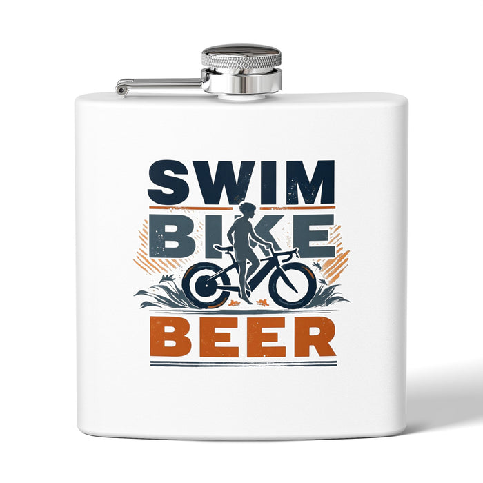 6oz Stainless Steel Triathlon Flask - Mug