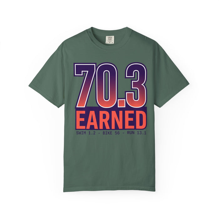 70.3 Earned Triathlon T-Shirt
