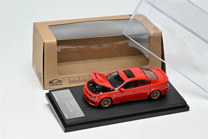 7CM Model 1:64 2023 Hellcat Charger SRT Die-Cast Car Model Miniature Gifts