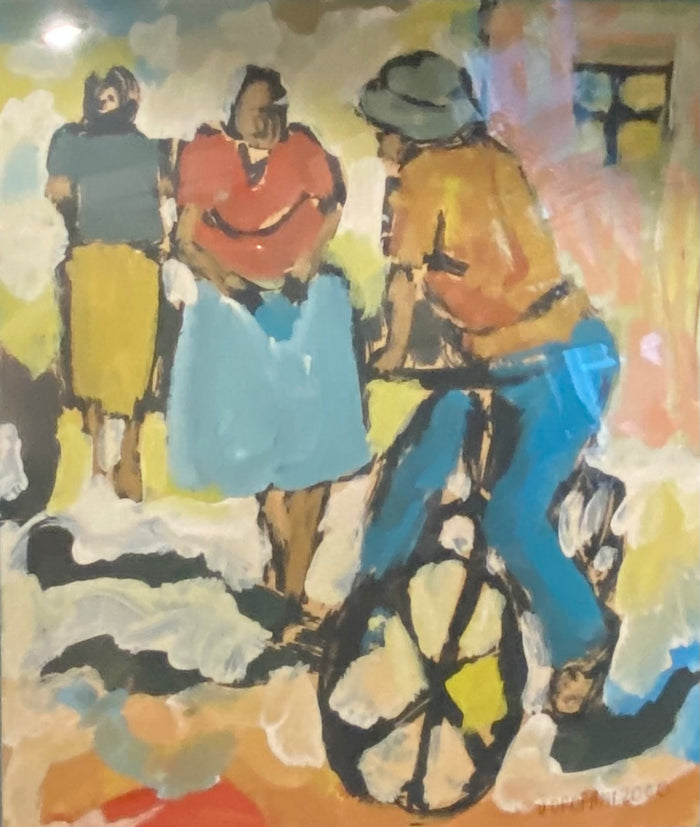 "Approaching the Cyclist" by T. Jorofani