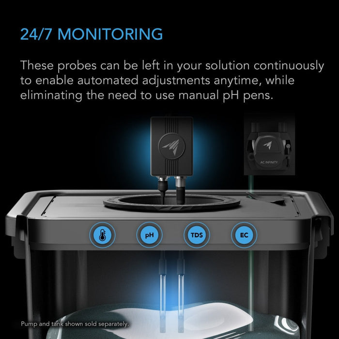 AI Hydro Sensor, for pH, EC, TDS and Water Temp Data Tracking - Quick Bloom Lights