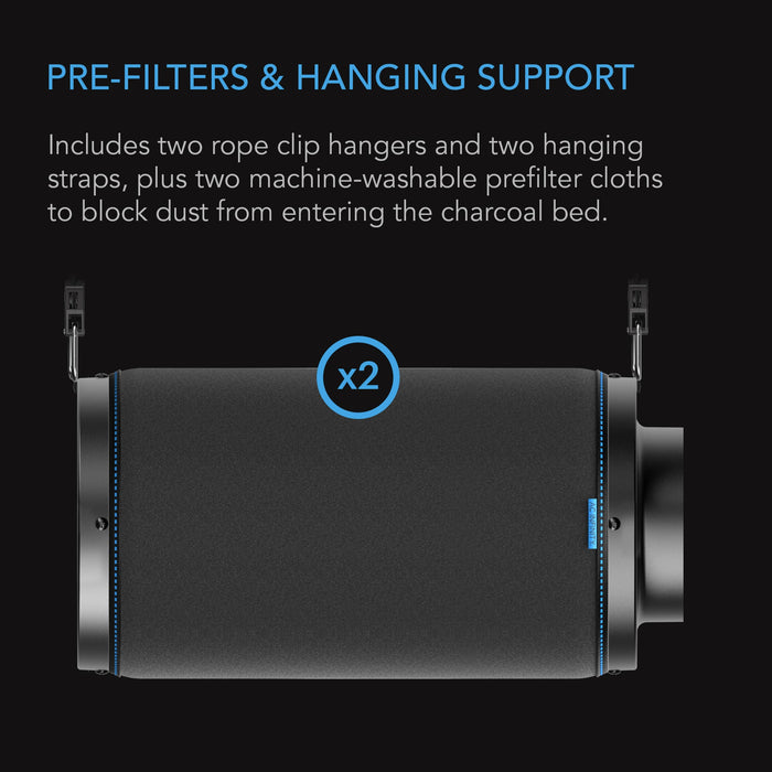 AC Infinity Carbon Filter, Australian Charcoal - 6 Inch | 150mm