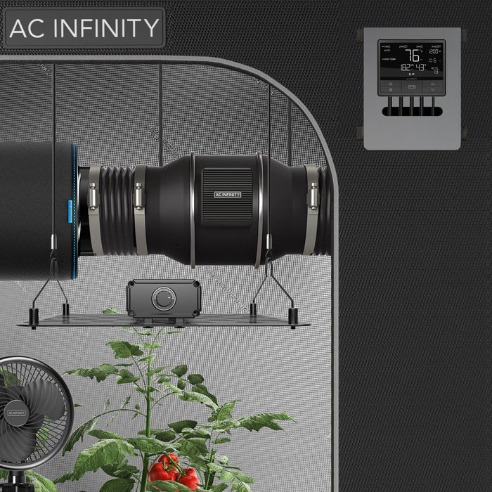 AC Infinity Cloudline PRO T6 Quiet Inline Duct Fan with Controller 69 Pro, 150 MM