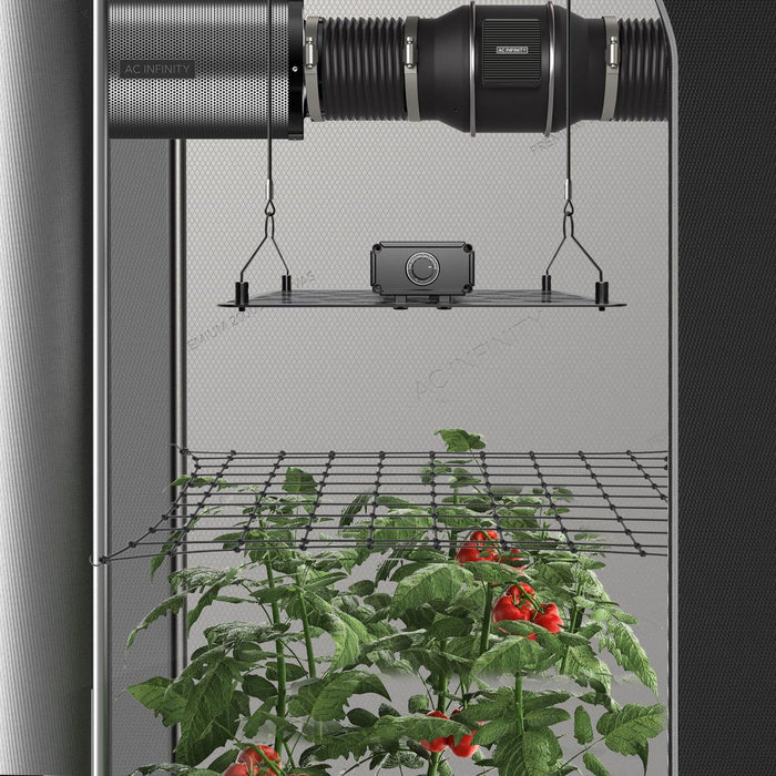 AC Infinity Grow Tent Trellis Netting, Flexible Elastic Cords - 3x3 Feet
