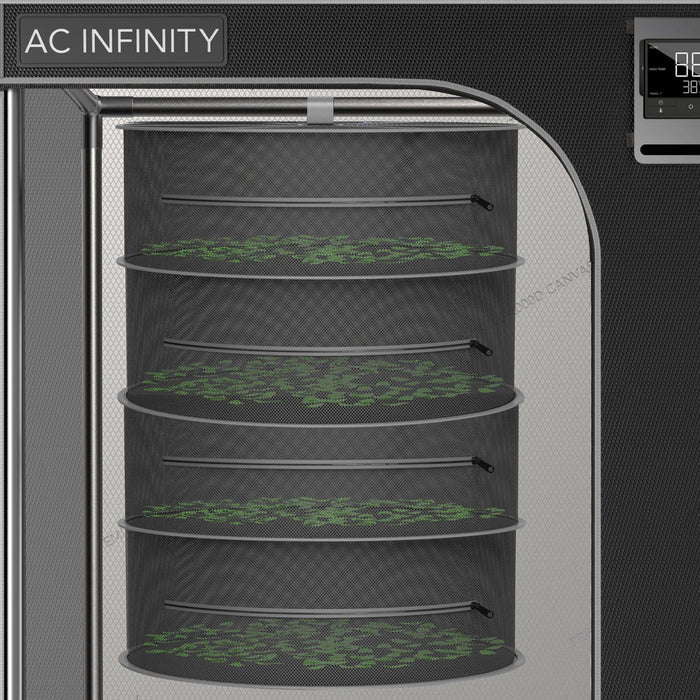 AC Infinity Hanging Herb Drying Rack 18 inch Diameter With 4 Tiers