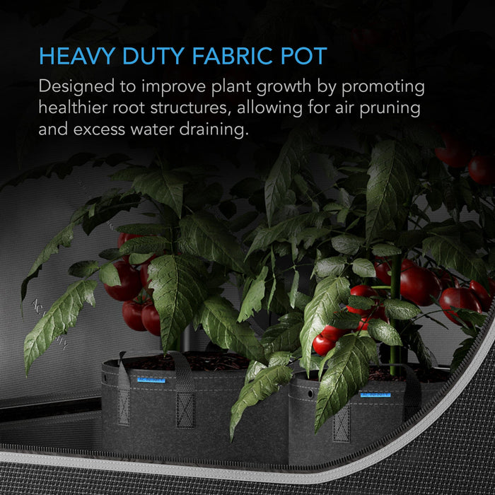 AC Infinity Heavy Duty Fabric Pots, 5 Gallon - 5 pack