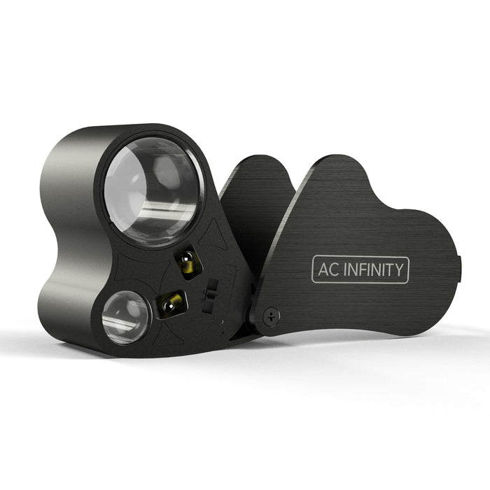 AC Infinity Jewelers Loupe, Pocket Magnifying Glass With LED Light & Dual Lenses