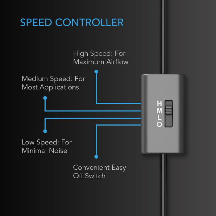 AC Infinity Multifan S4 Quiet USB Cooling Fan - 140mm