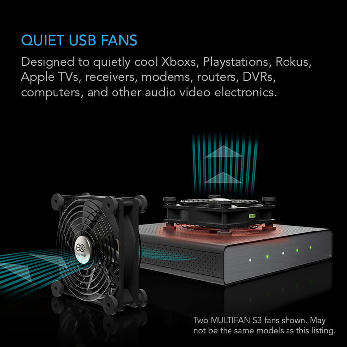 AC Infinity Multifan S5 Quiet USB Cooling Fan - Dual 80mm