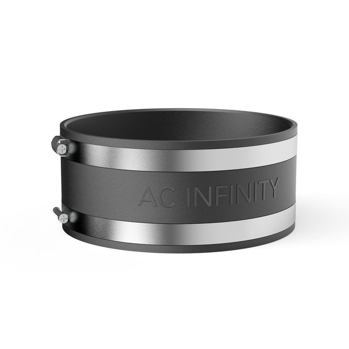 AC Infinity Noise Reduction Clamp, Duct Coupler with Stainless Steel Clamps - 6 inch | 150mm