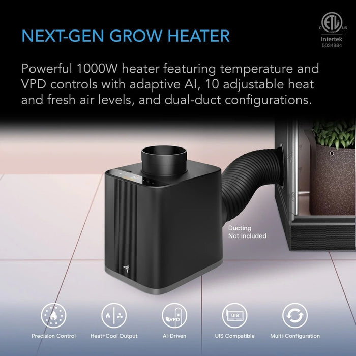 AC Infinity Thermoforge T7, Plant Heater AI-Powered VPD Temp control - 1000W