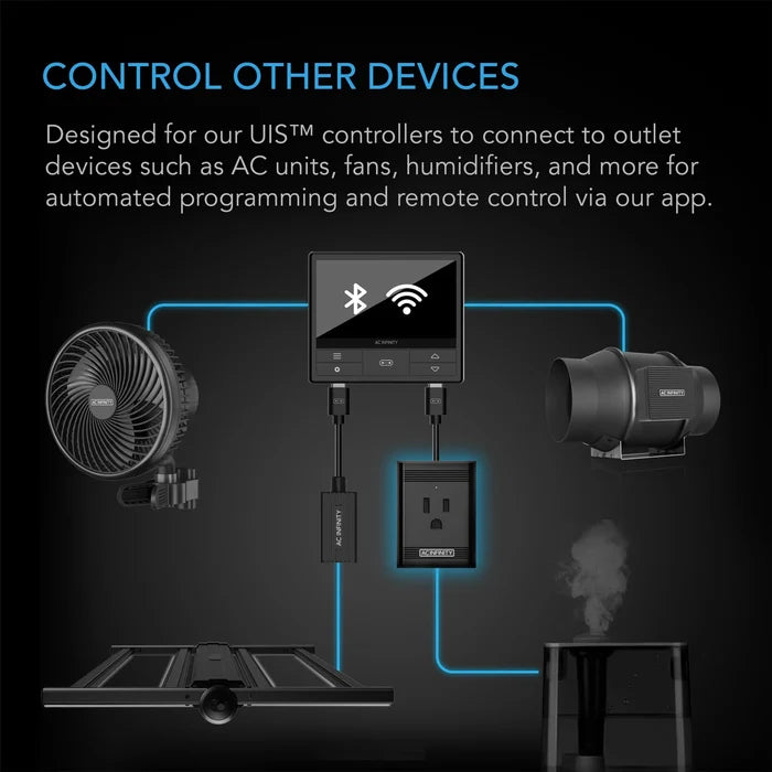 AC Infinity UIS Control Plug, For Outlet Powered Equipment