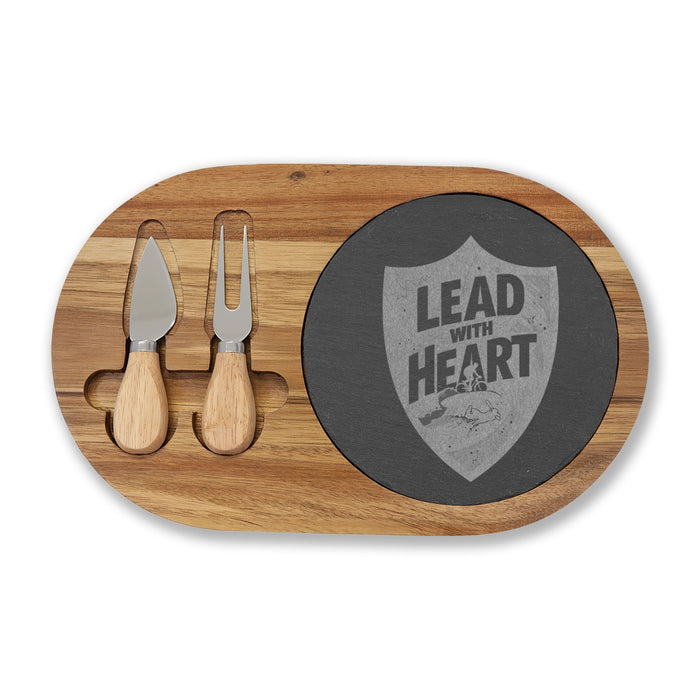 Acacia Charcuterie Board with Slate Inlay - Home Decor
