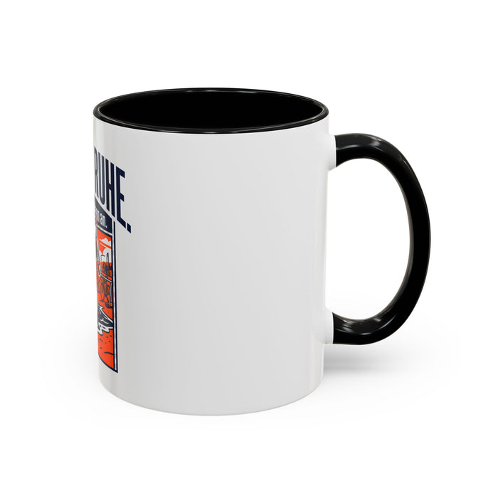 Accent Coffee Mug — "Nur die Ruhe, ich komme schön an" Triathlete Design