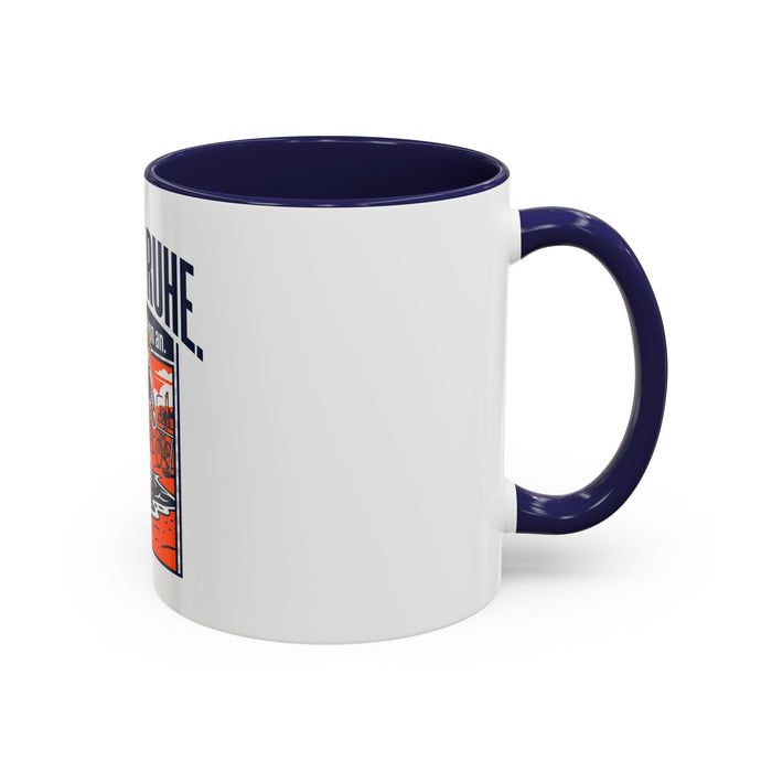 Accent Coffee Mug — "Nur die Ruhe, ich komme schön an" Triathlete Design