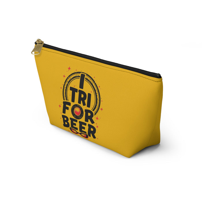 Accessory Pouch - Small Yellow Spun Polyester T-Bottom - Bags - lifestyle view