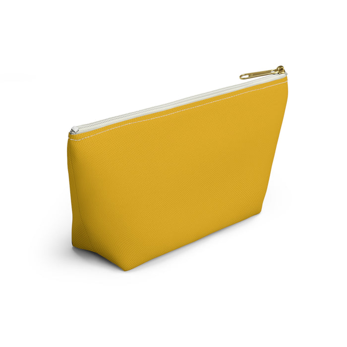 Accessory Pouch - Small Yellow Spun Polyester T-Bottom - Bags - size chart