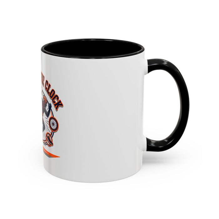 Against the Clock Coffee Mug — Runner Motivational Accent Mug