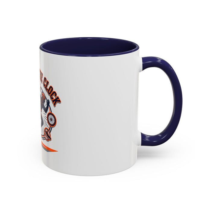 Against the Clock Coffee Mug — Runner Motivational Accent Mug