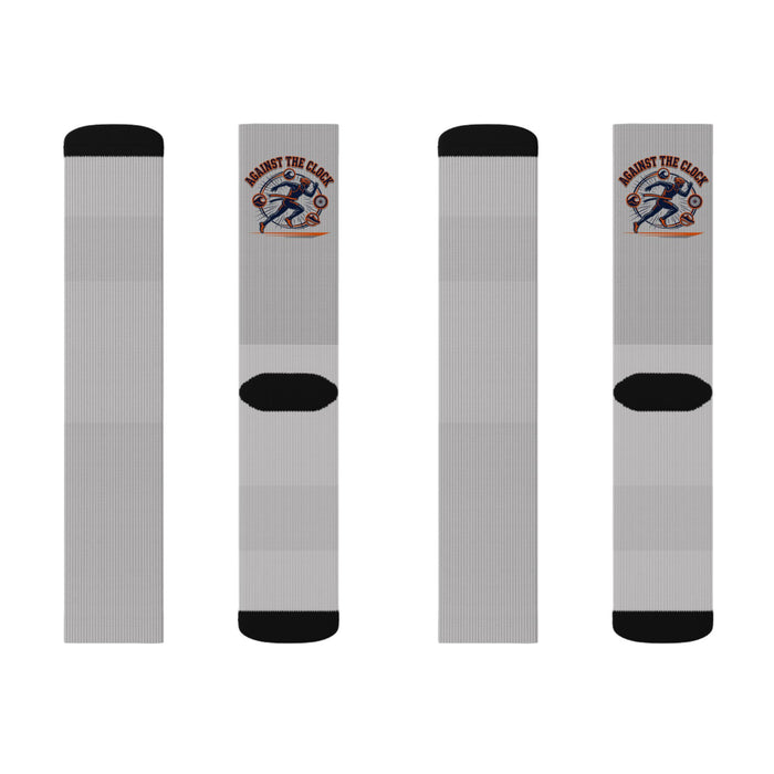 “Against The Grain” Skate Graphic Sublimation Socks