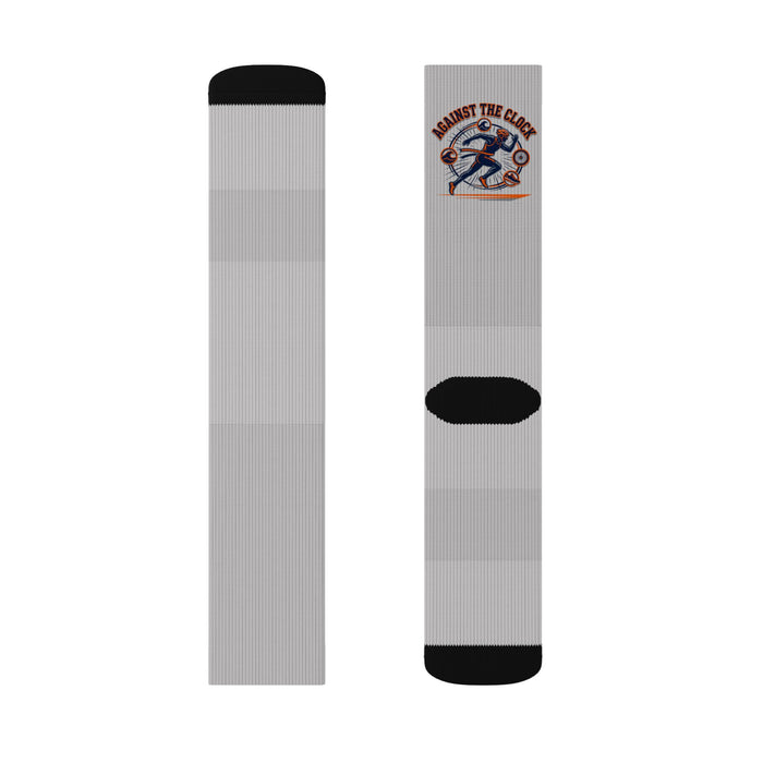 “Against The Grain” Skate Graphic Sublimation Socks