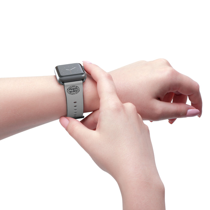 Apple Watch Band - Gray Silicone Pedal To The Glory Urban - Accessories - size chart