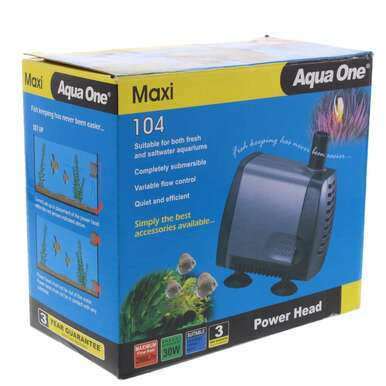 Aqua One Power Head Water Pump - Maxi 104 - 2000L/hr