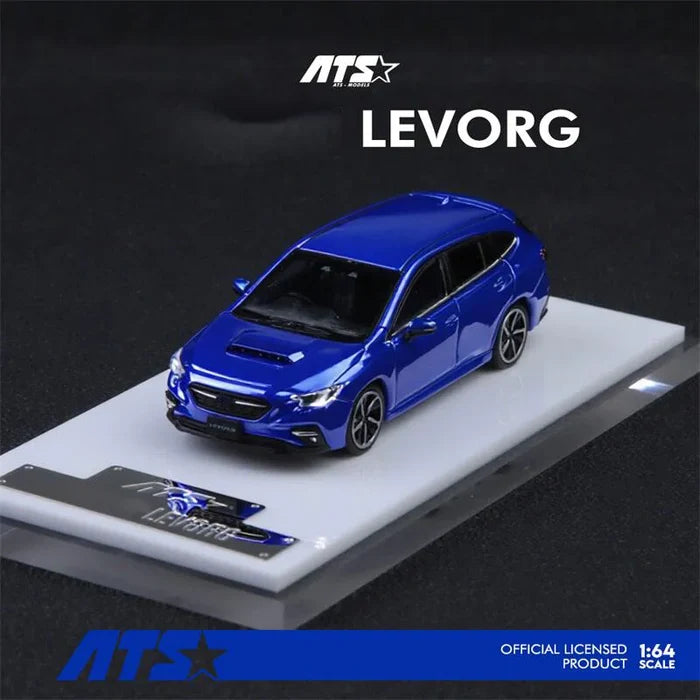 ATS 1:64 LEVORG Wagon Metallic Blue Diecast Model Car