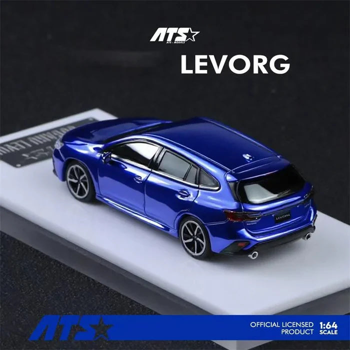 ATS 1:64 LEVORG Wagon Metallic Blue Diecast Model Car