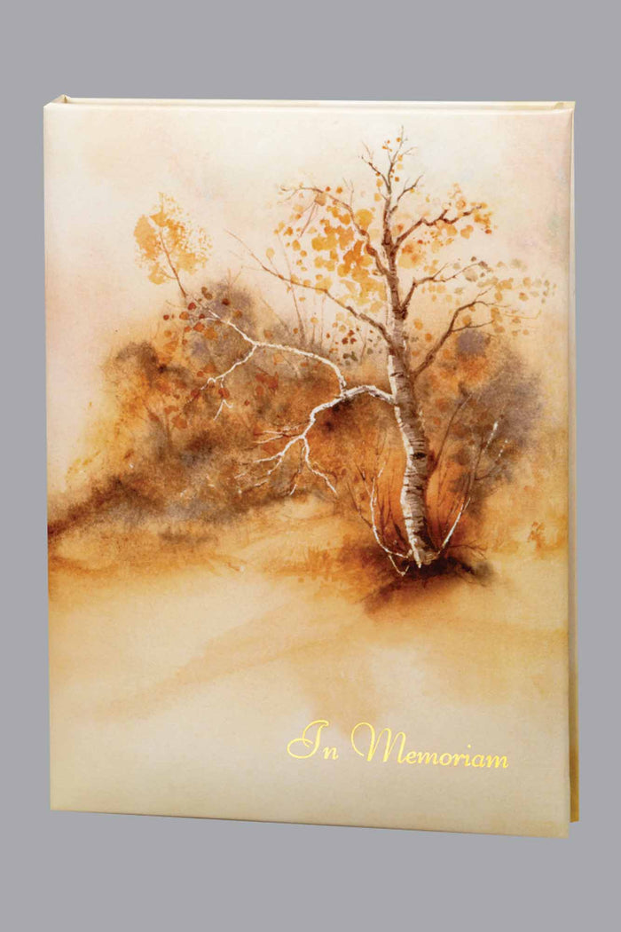 Autumn Splendor Funeral Guest Book - 6 Ring - ST494-BK
