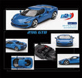 BBR 1:64 296 GTB Blu Corsa Diecast Model Car