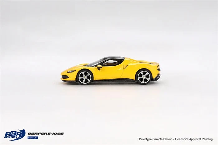 BBR 1:64 296 GTB Giallo Modena Yellow Collection Miniature DieCast Model Car