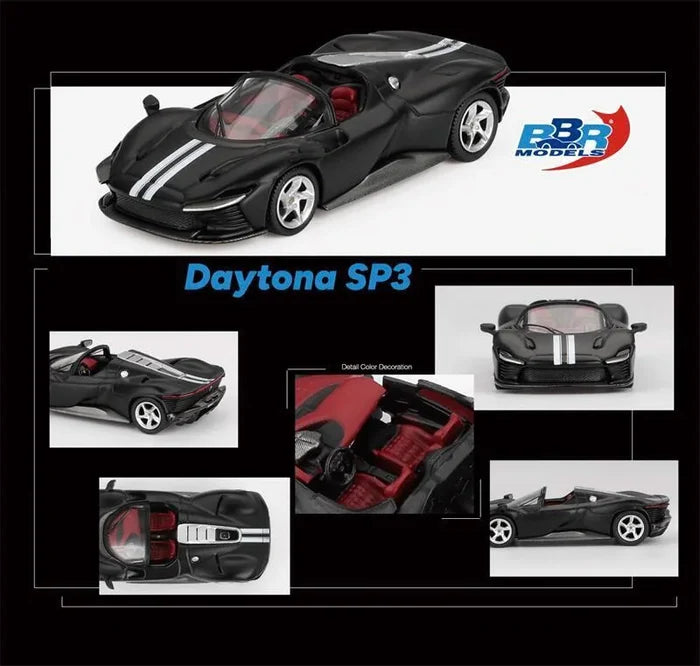 BBR 1:64 Daytona SP3 812 Competizione 296 GTB Assetto Diecast Model Car