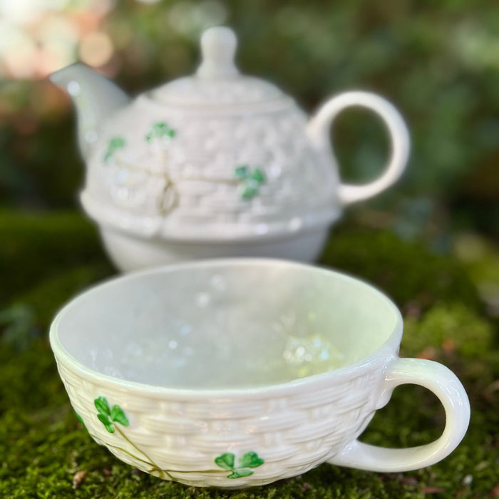 Belleek Classic Shamrock Tea For One