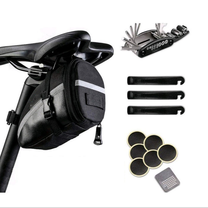 Bicycle Tail Bag 1.2L Waterproof Polyester - Accessories - lifestyle view